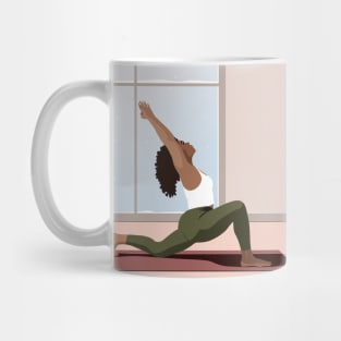 Yoga Pose Illustration Harmony and Balance Mug